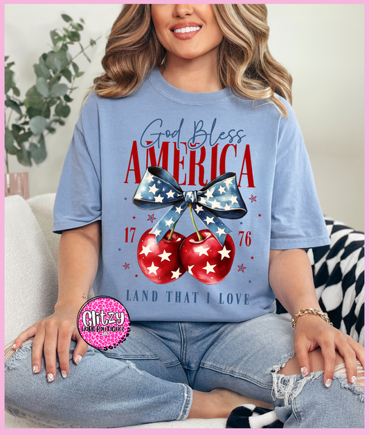 GOD BLESS AMERICA PRINTED APPAREL