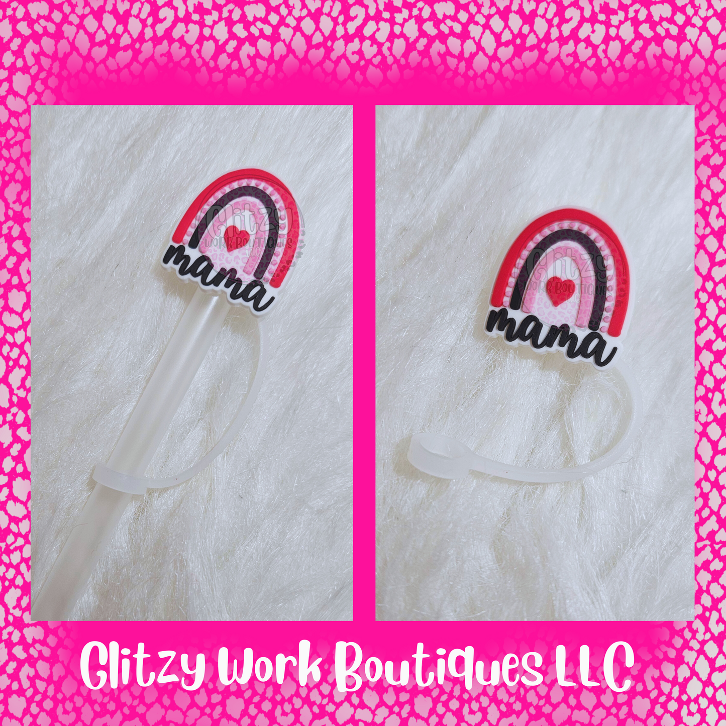 RAINBOW MAMA STRAW TOPPER