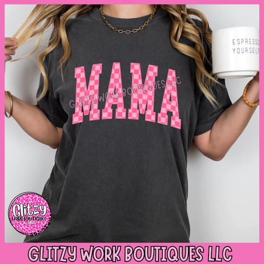 MAMA CHECKERED VARSITY APPAREL