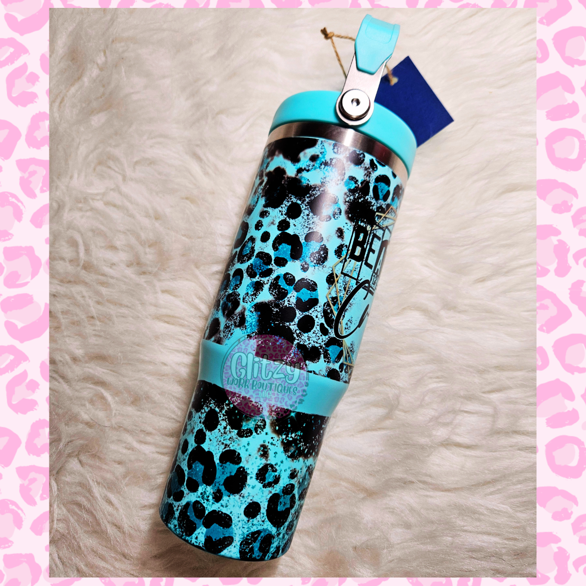 BEAUTIFUL CRAZY 30oz FLIP TOP TUMBLER