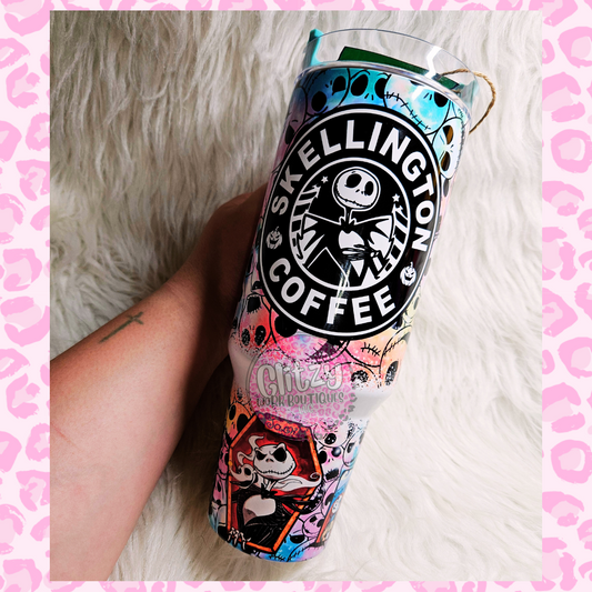 SKELLINGTON COFFEE DUPE 40OZ TUMBLER