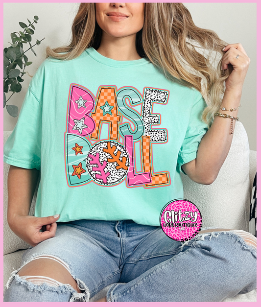 RETRO BASEBALL PRINTED APPAREL