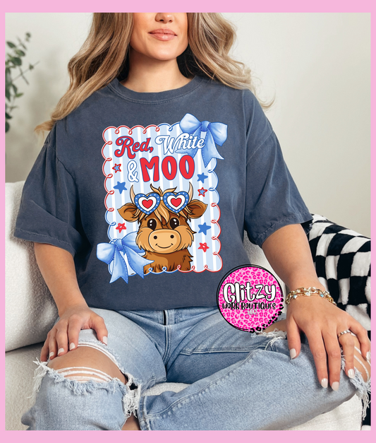 RED WHITE & MOO PRINTED APPAREL