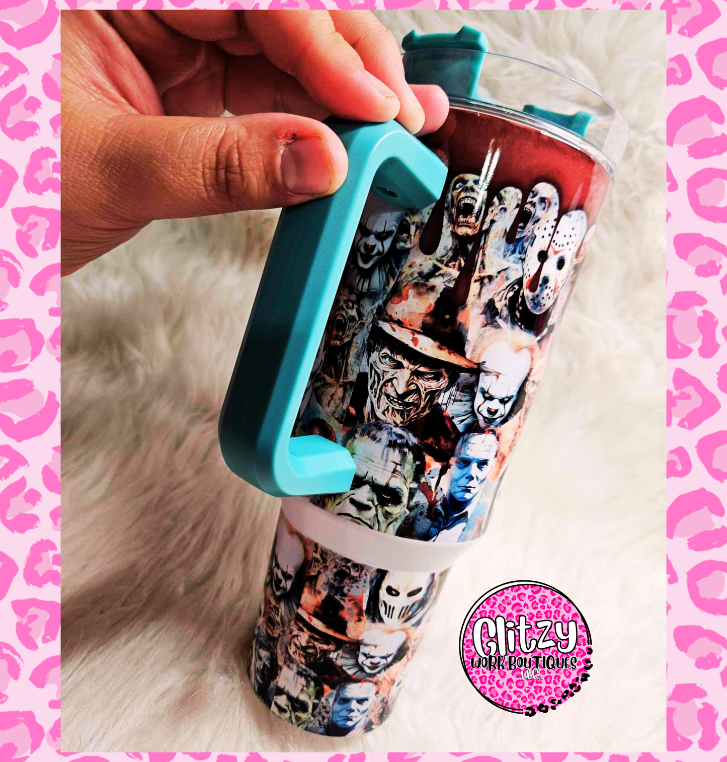 FRIENDS HORROR HOLOGRAPHIC DUPE 40OZ TUMBLER