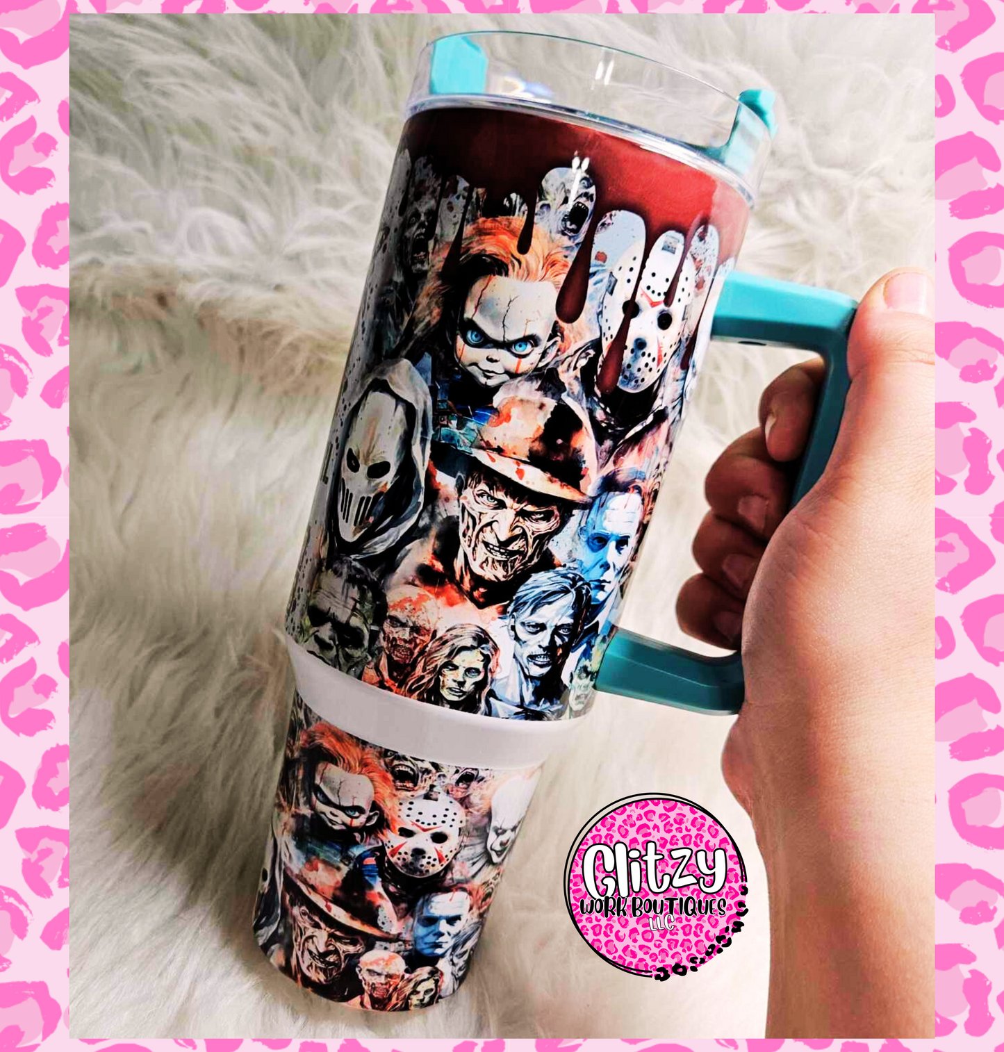 FRIENDS HORROR HOLOGRAPHIC DUPE 40OZ TUMBLER