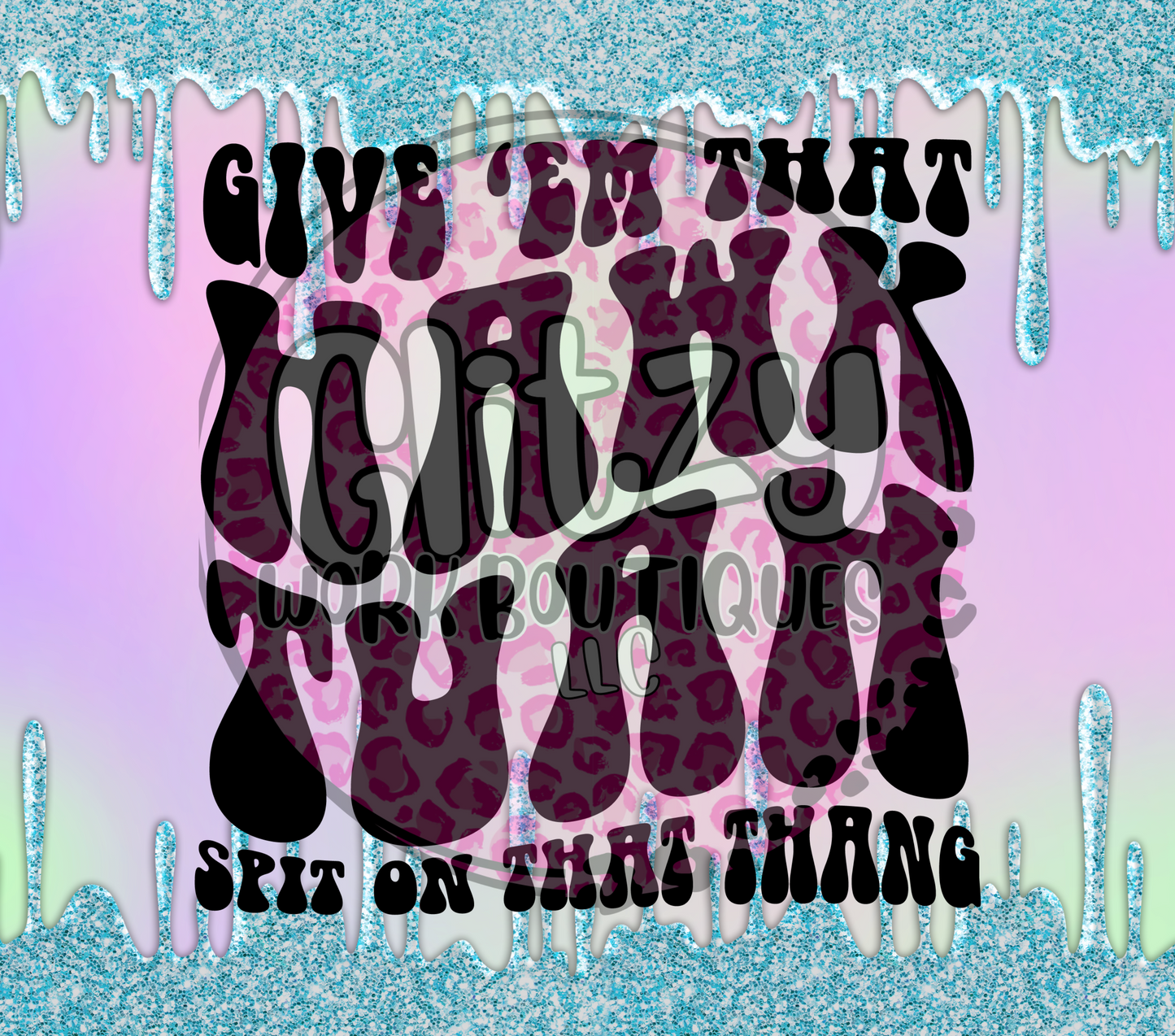 GIVE 'EM THAT HAWK TUAH SPIT ON THAT THANG SUBLIMATION TUMBLER TRANSFER