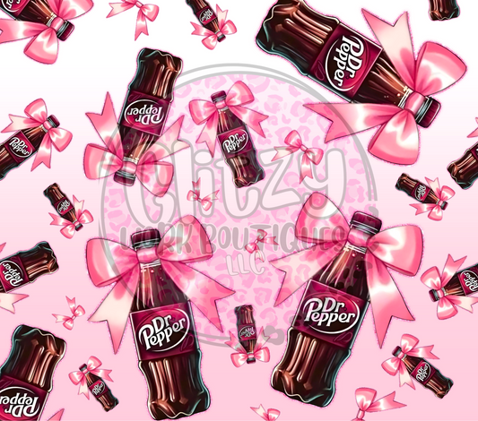 PEPPER COQUETTE BOW SUBLIMATION TUMBLER TRANSFER