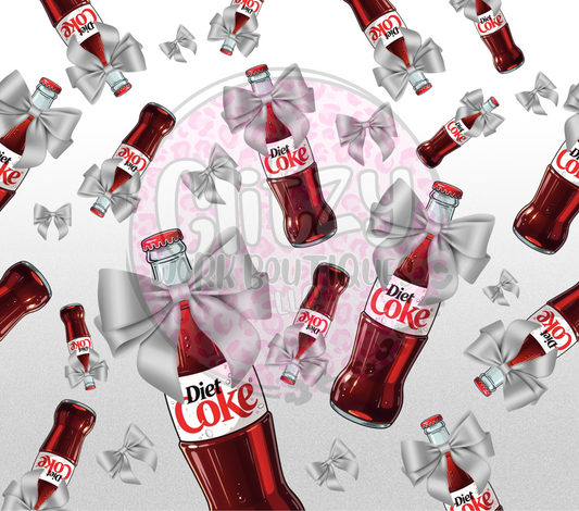 DIET COKE SUBLIMATION TUMBLER TRANSFER