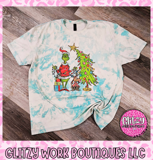 GRINCH STOLE CHRISTMAS BLEACHED TEE