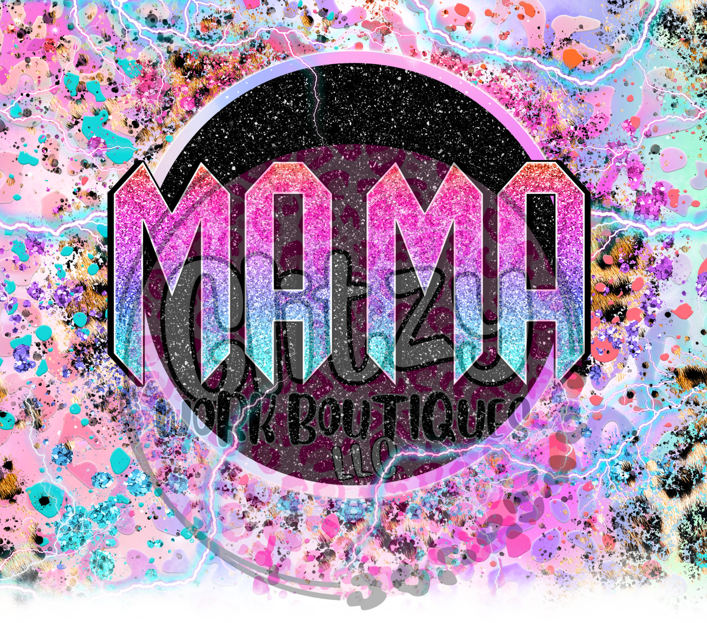 MAMA PASTEL LIGHTNING SUBLIMATION TUMBLER TRANSFER