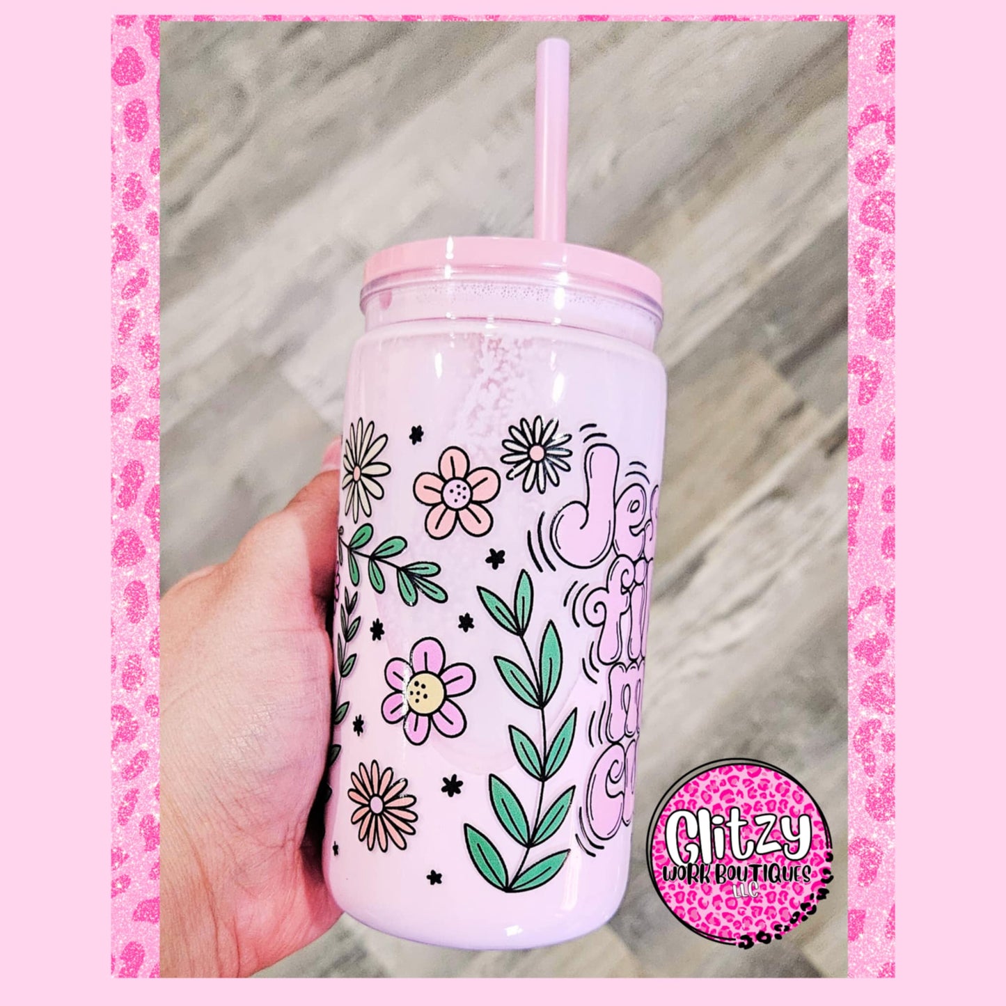 JESUS FILLS MY CUP SNOW GLOBE TUMBLER