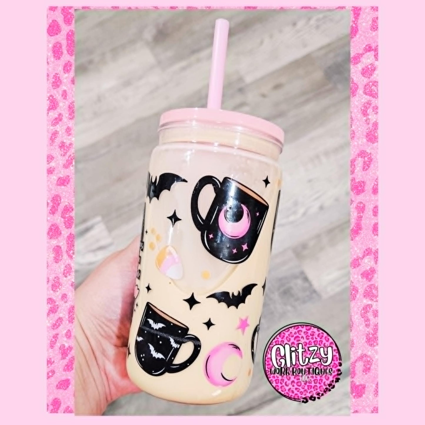 COFFEE & HALLOWEEN SNOW GLOBE TUMBLER