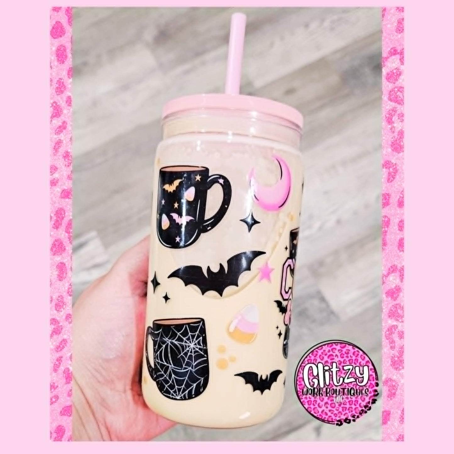 COFFEE & HALLOWEEN SNOW GLOBE TUMBLER