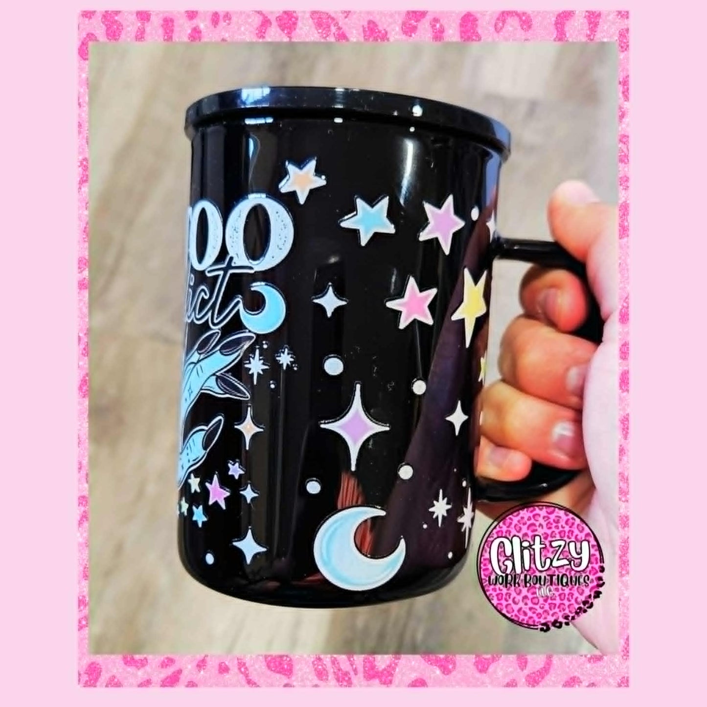TATTOO ADDICT GLASS CAN
