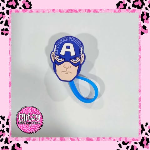 CAPTAIN AMERICA STRAW TOPPER