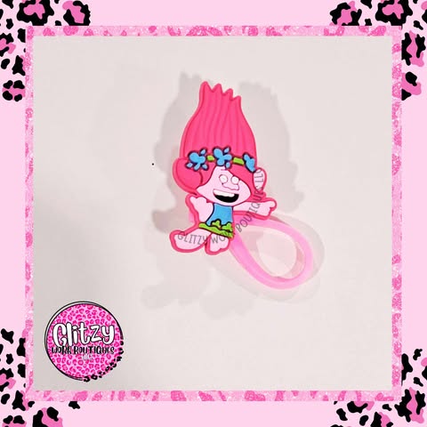 POPPY TROLL STRAW TOPPER