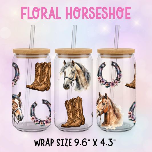 FLORAL HORSESHOE CUP WRAP