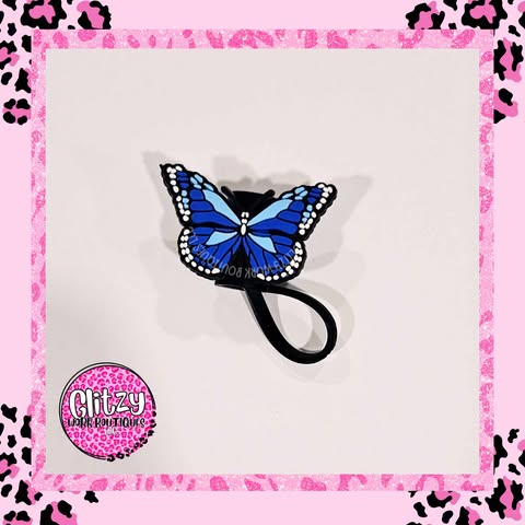 BUTTERFLY STRAW TOPPERS