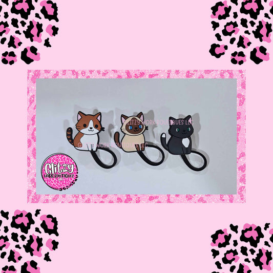 CAT STRAW TOPPERS