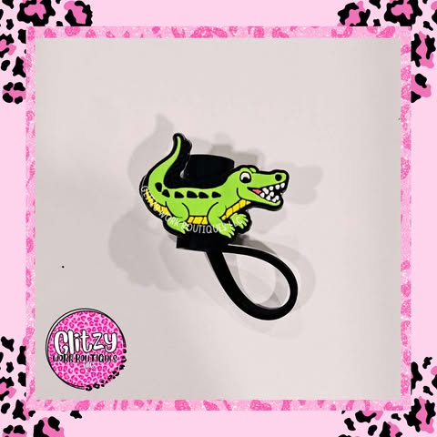 ALIGATOR STRAW TOPPER