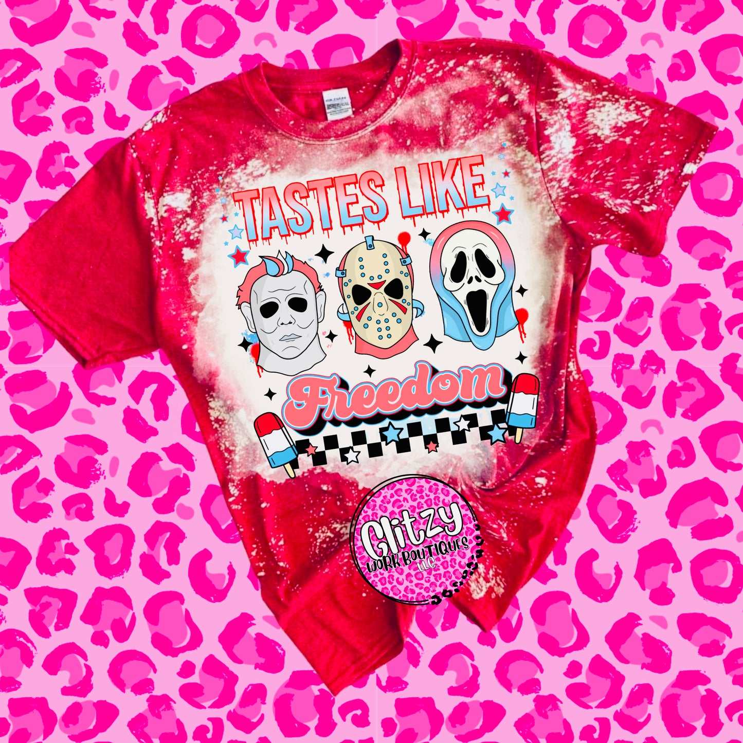 TASTE LIKE FREEDOM BLEACHED TEE