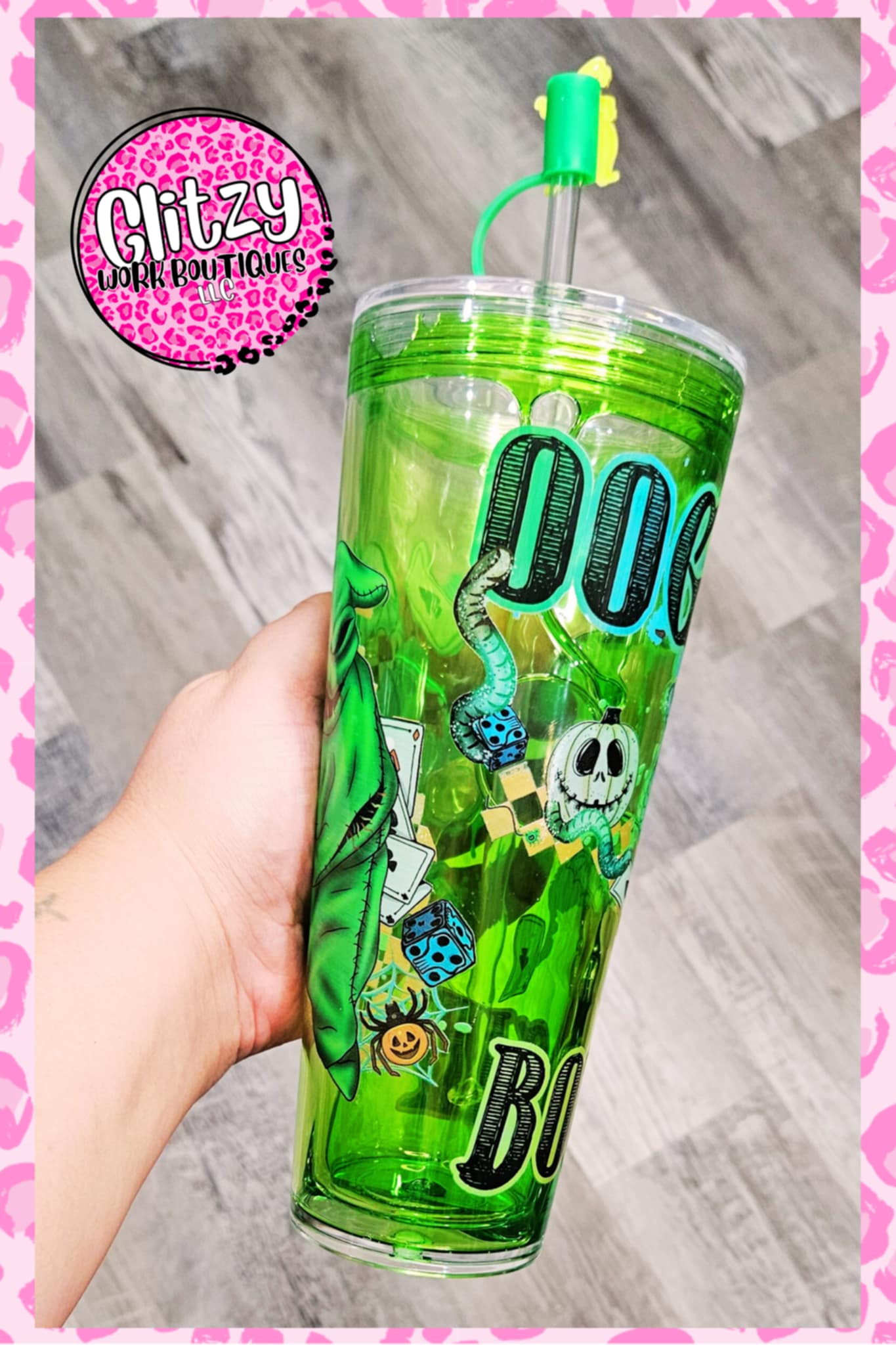 OOGIE BOOGIE SLIME DRIP SNOW GLOBE TUMBLER