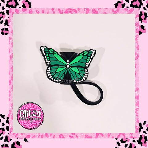 BUTTERFLY STRAW TOPPERS