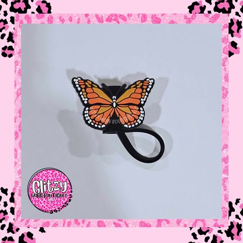 BUTTERFLY STRAW TOPPERS
