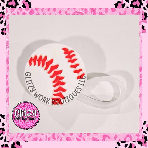 BASEBALL STRAW TOPPER
