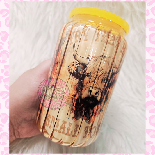 TRY THAT IN A SMALL TOWN 16OZ LIBBEY GLASS