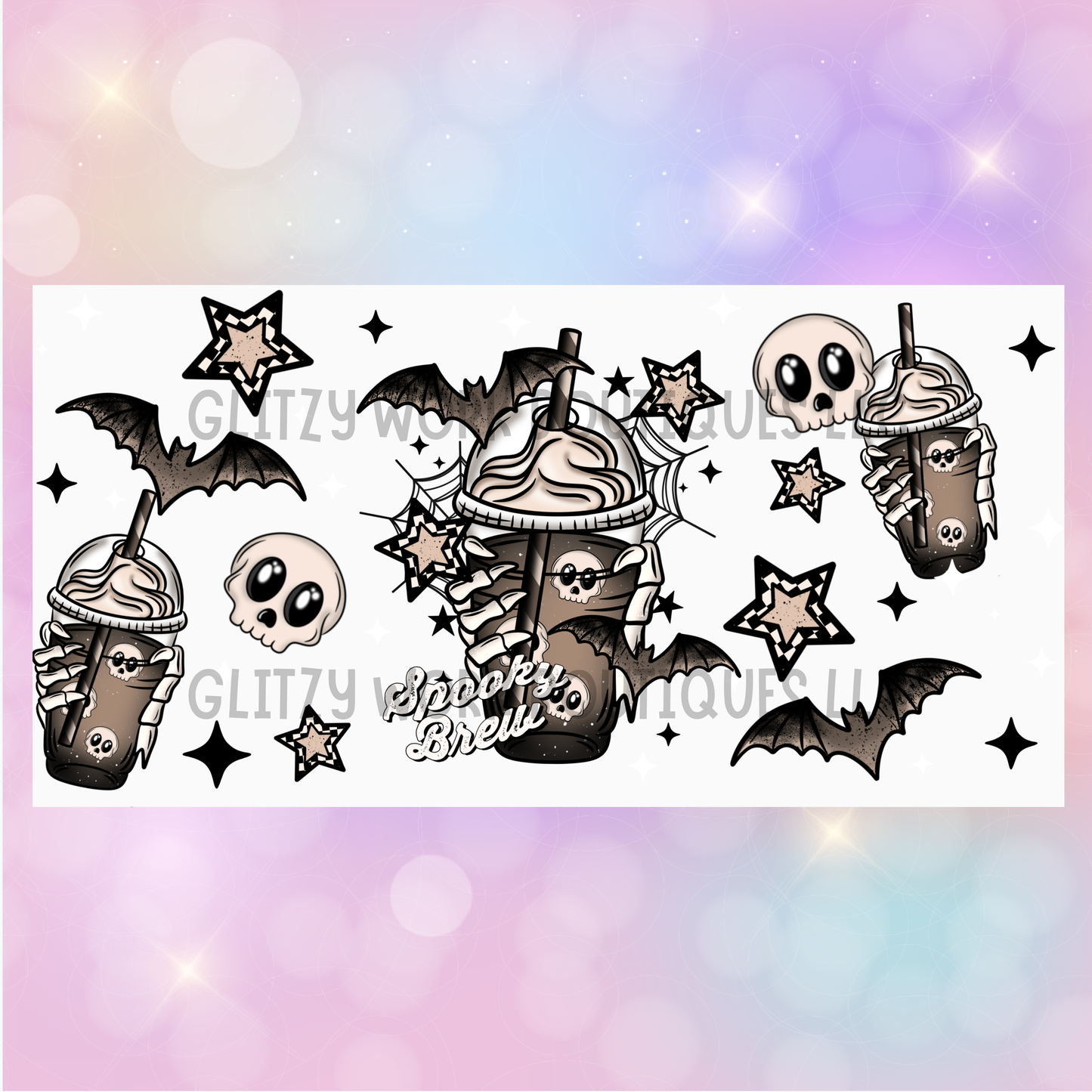 SPOOKY BREW CUP WRAP