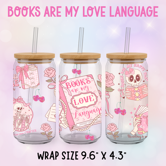 BOOKS ARE MY LOVE LANGUAGE CUP WRAP