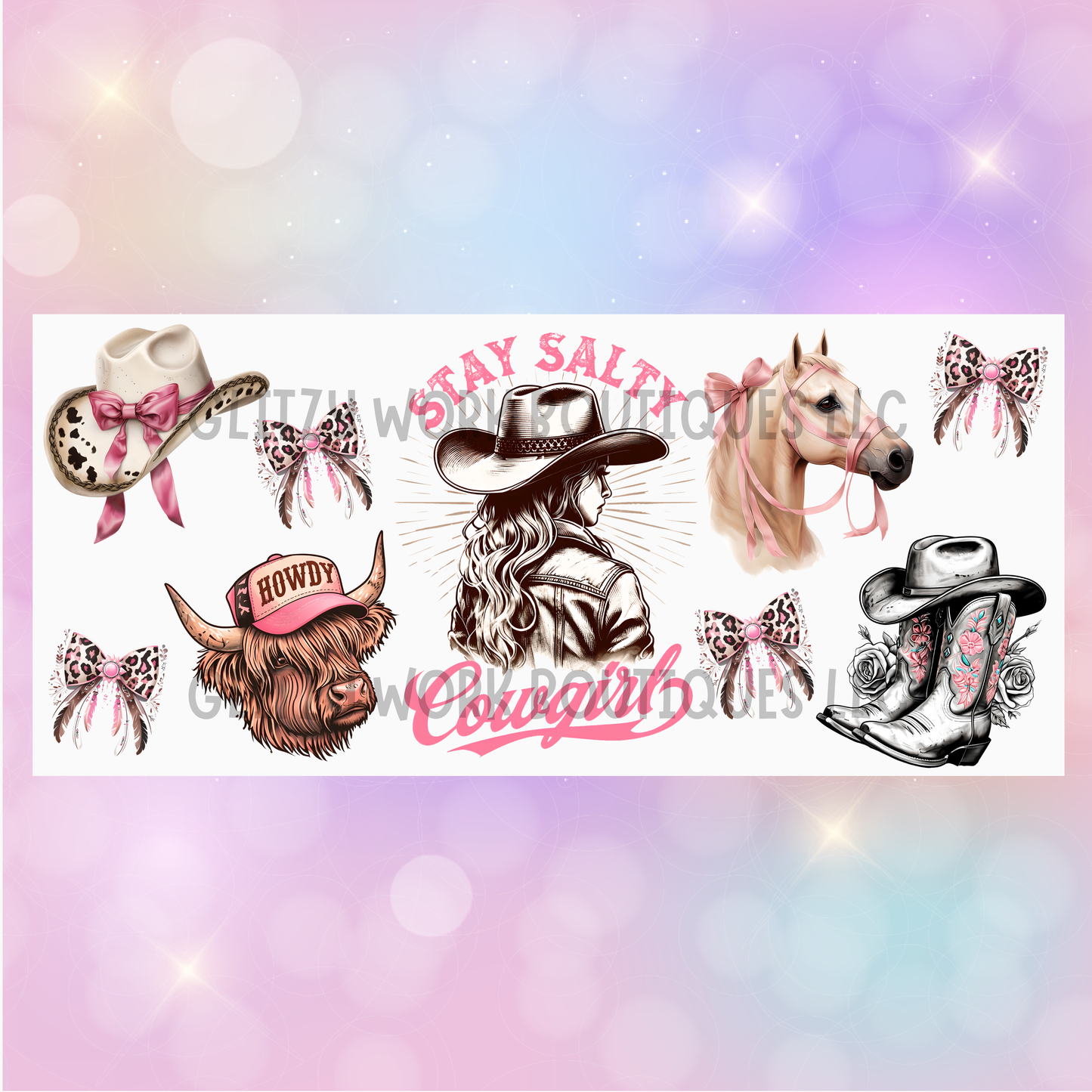 STAY SALTY COWGIRL CUP WRAP