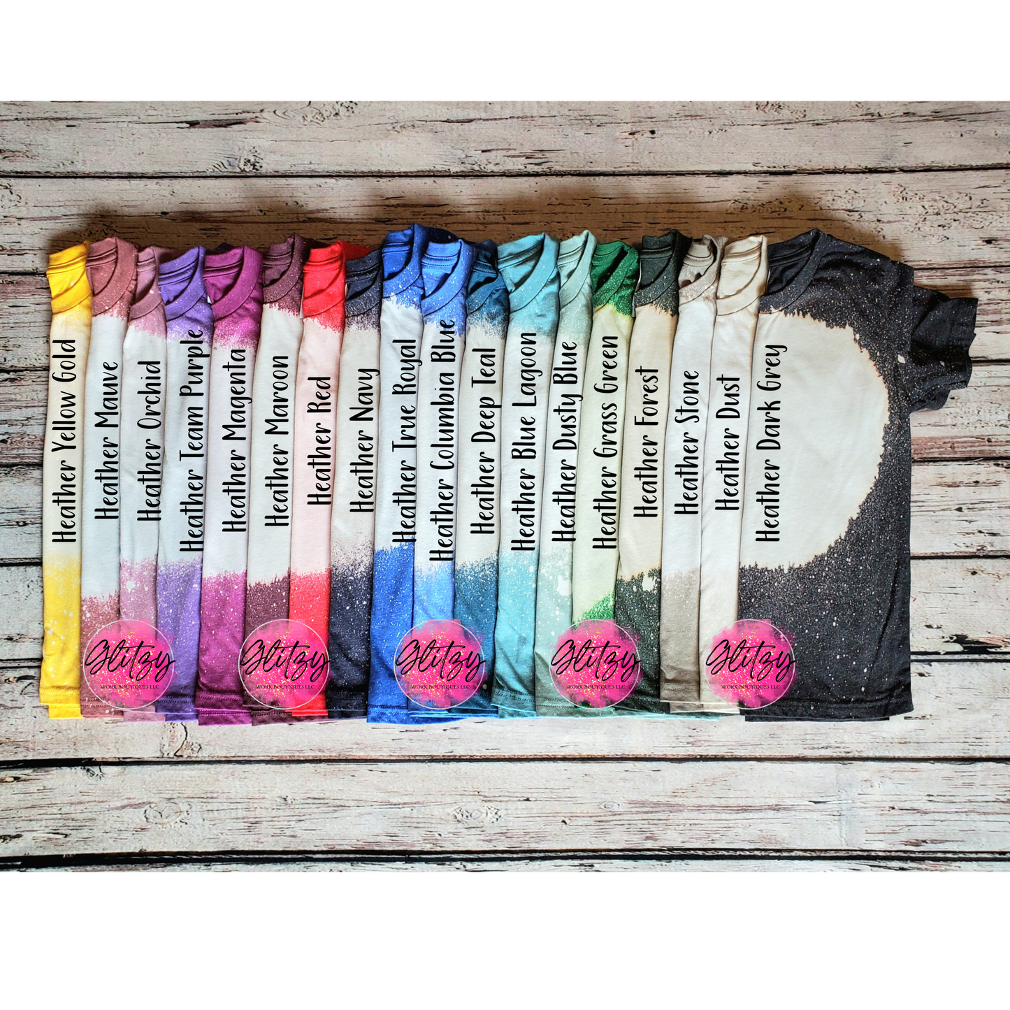 CUSTOM BLEACHED YOUTH TEE'S