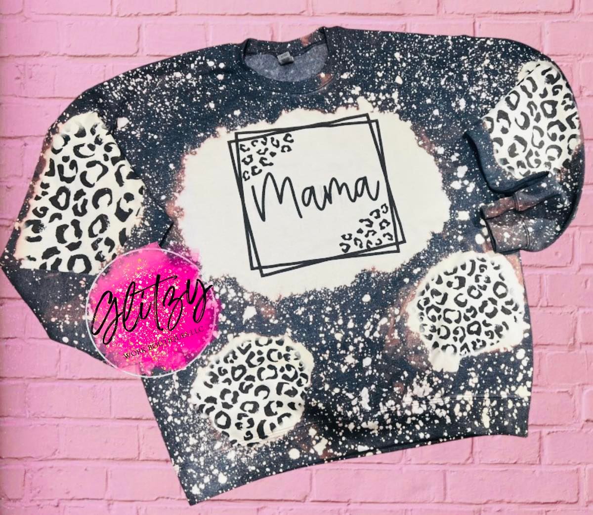 MAMA Leopard Crewneck Sweatshirt