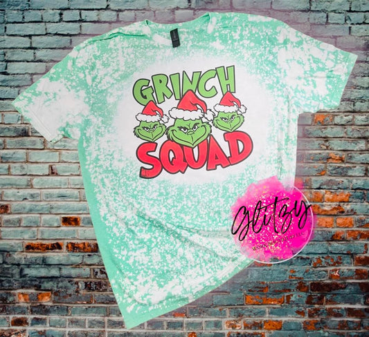 GRINCH SQUAD Bleached Tee