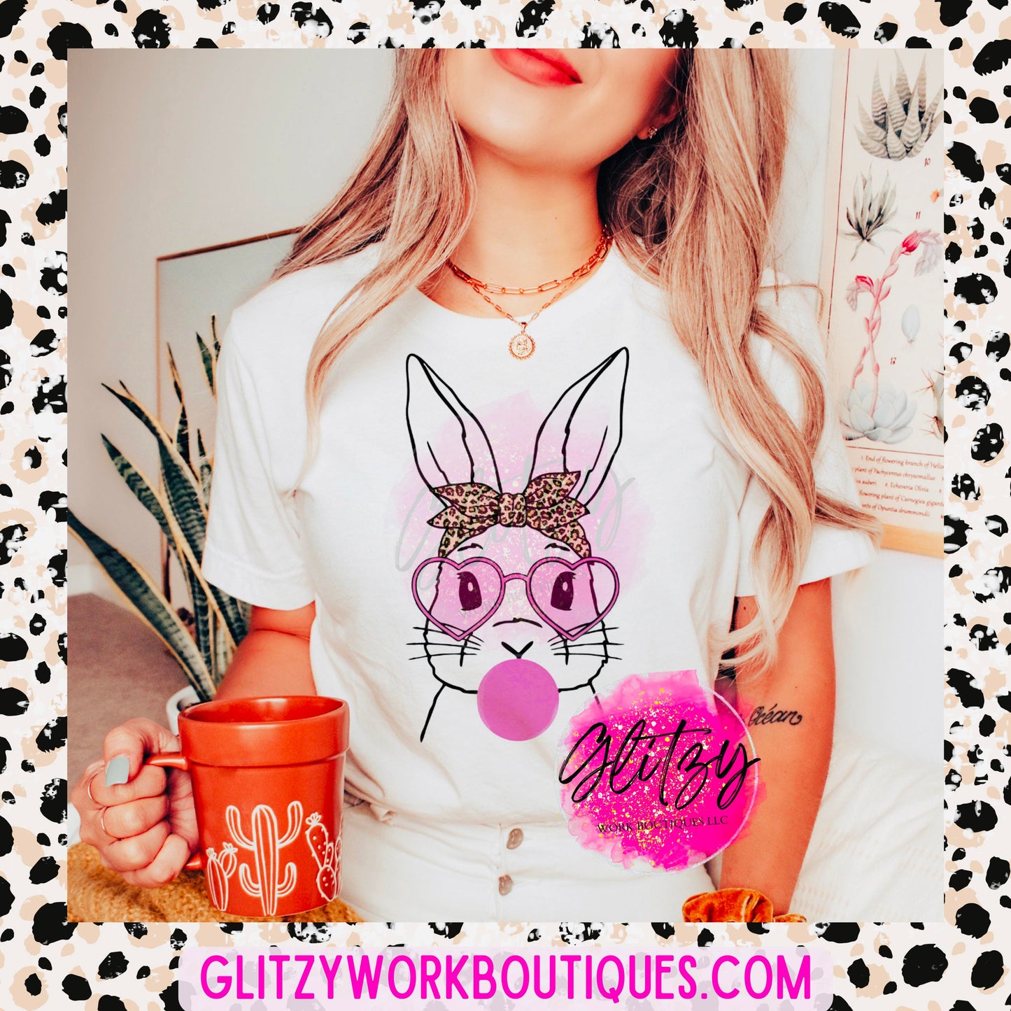 CUTE BUNNY LEOPARD APPAREL