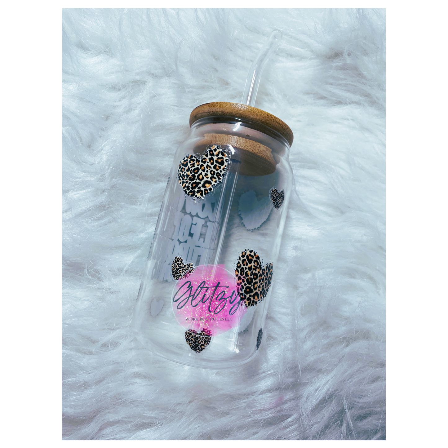 Cowhide Leopard Turquoise Junkie Libbey Glass