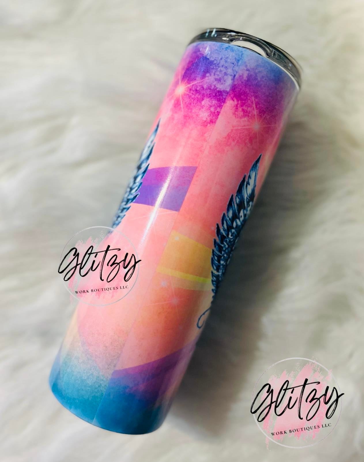 HARLEY DAVIDSON MOTOR CYCLES FLORAL Tumbler