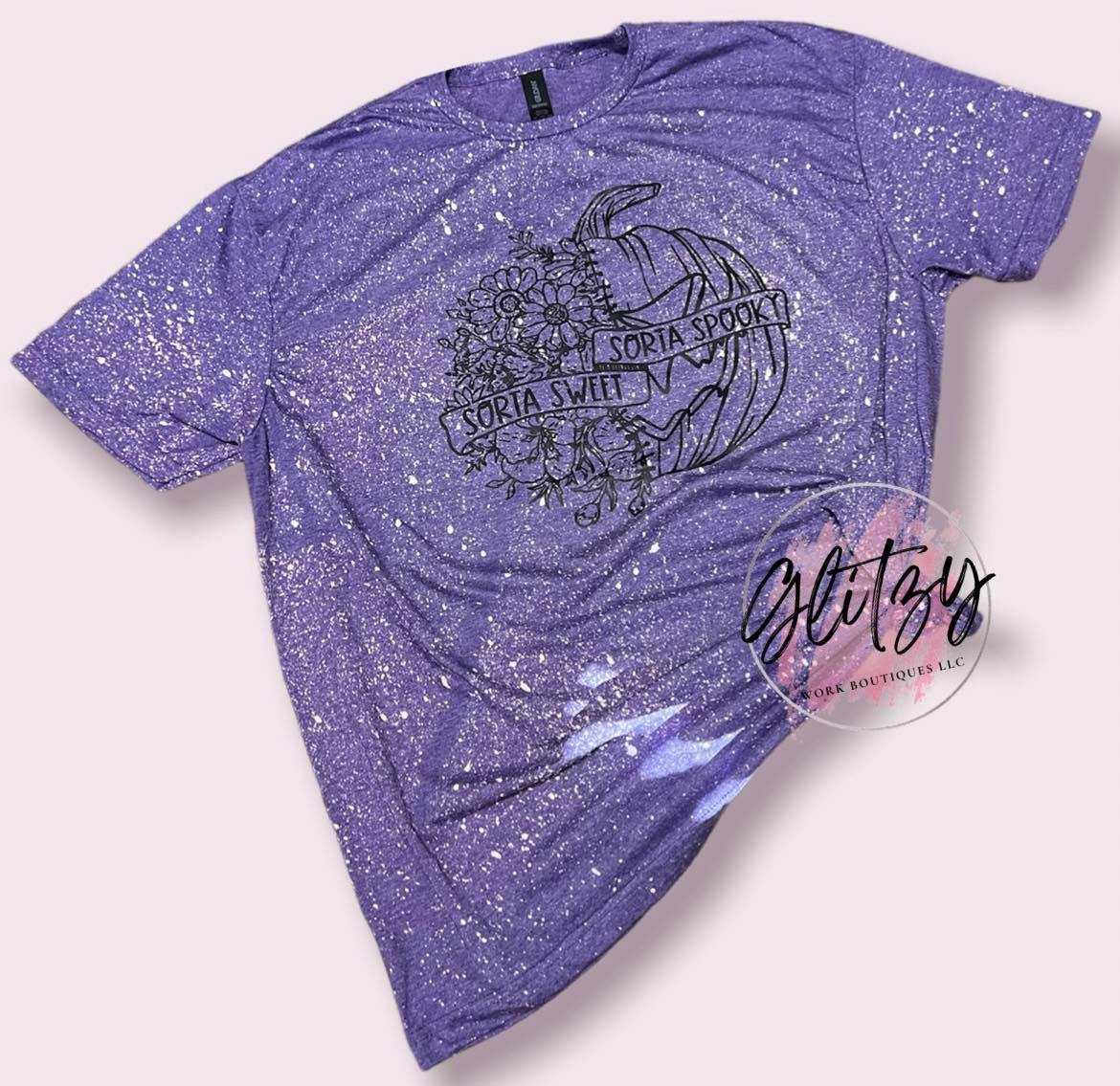 SORTA SWEET SORTA SPOOKY Bleached Tee