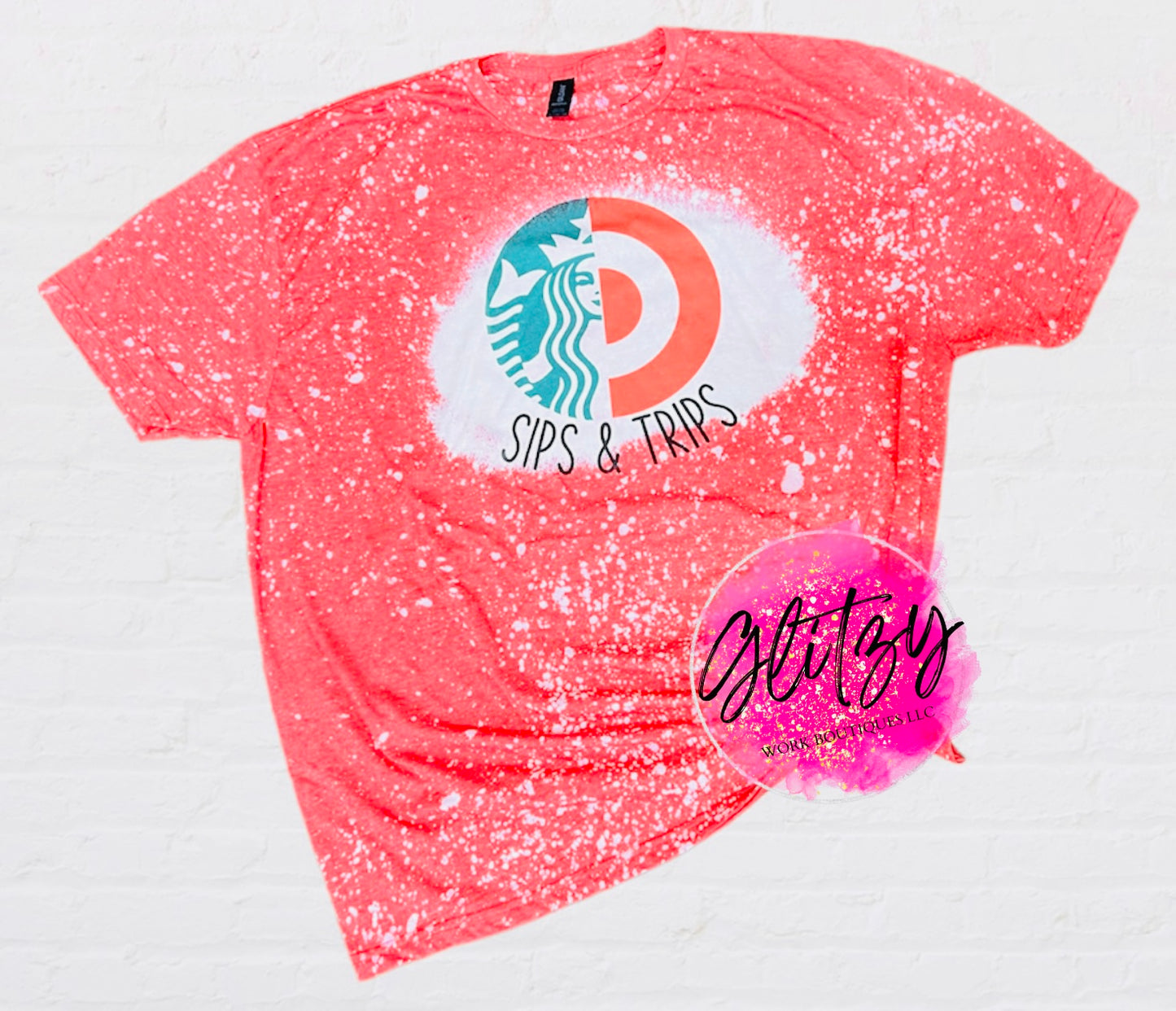 SIPS & TRIPS Bleached Tee