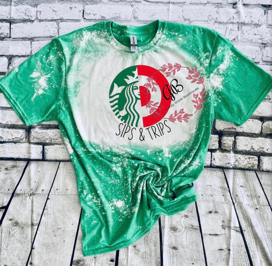 SIPS & TRIPS Bleached Tee