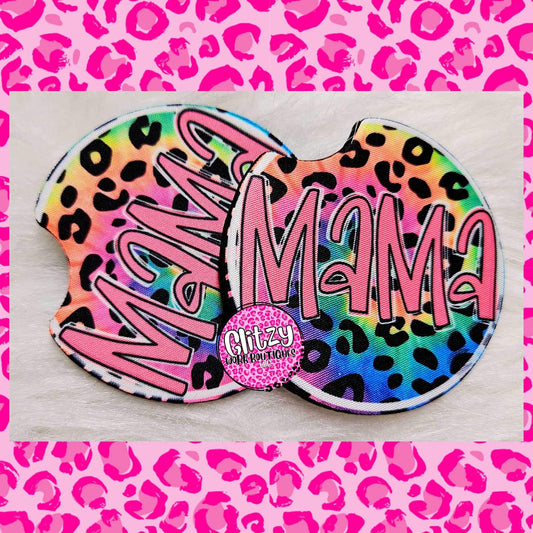 MAMA LEOPARD CAR COASTER