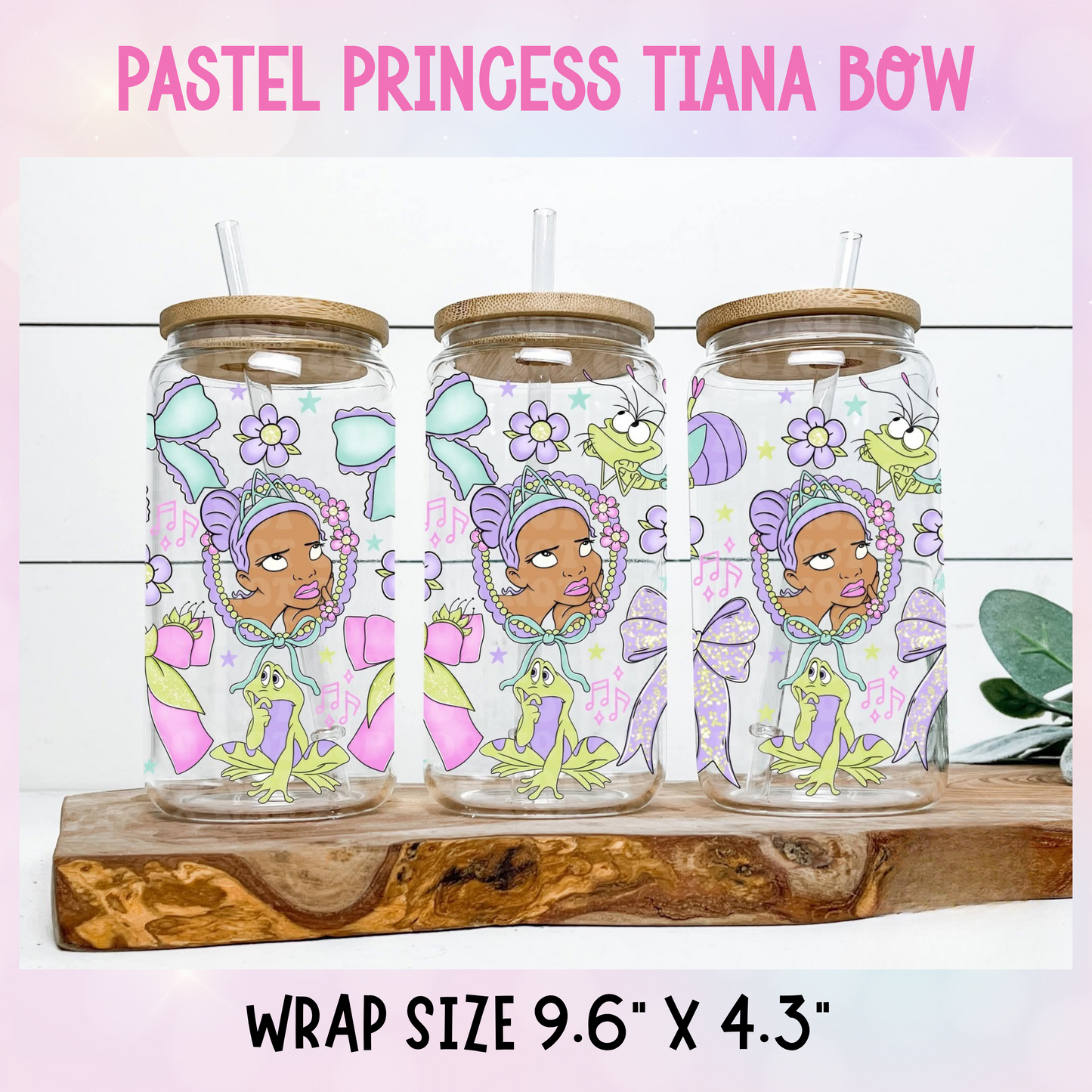 PASTEL PRINCESS TIANA BOW CUP WRAP