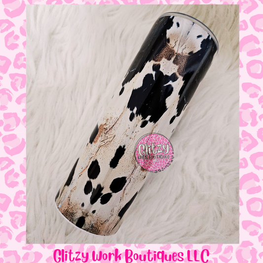 COWHIDE TUMBLER