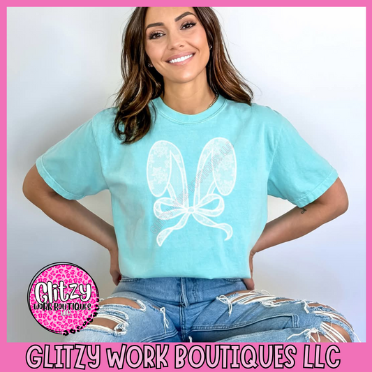 LACE WHITE BUNNY EARS APPAREL