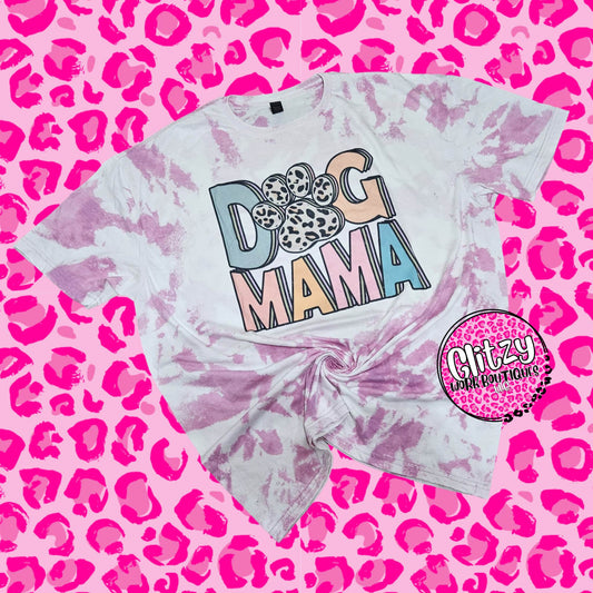 DOG MAMA BLEACHED TEE