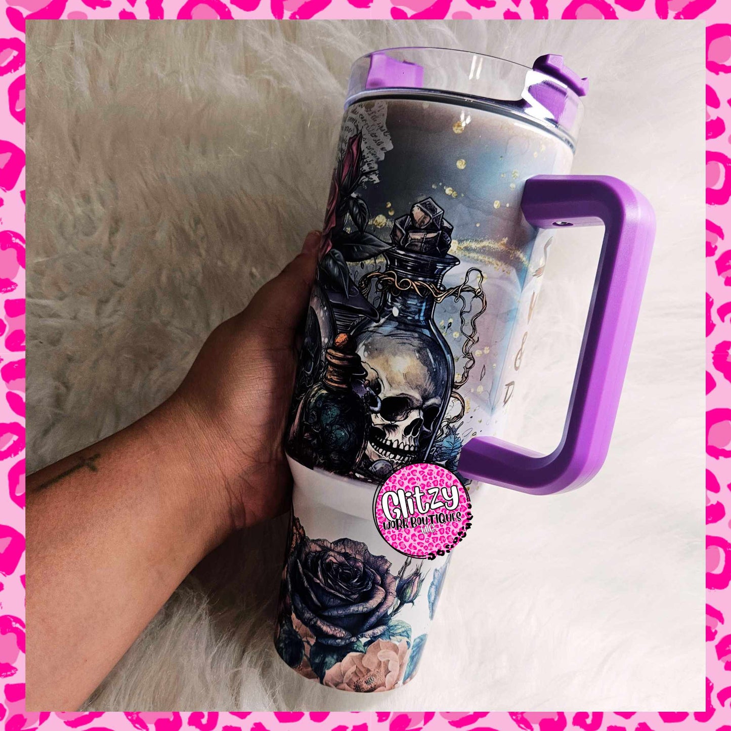 SPOOKY WITCHY & PRETTY DAMN BITCHY DUPE 40OZ TUMBLER