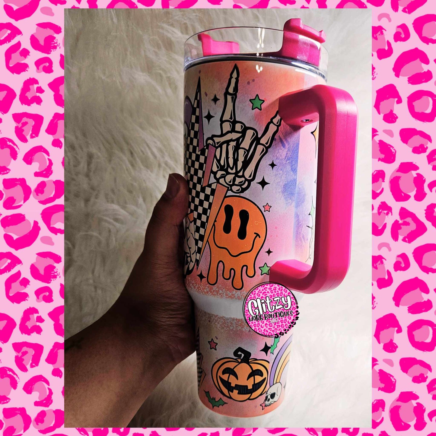 SPOOKY SEASON RETRO DUPE 40OZ TUMBLER