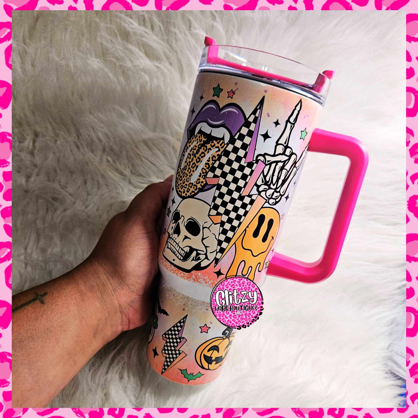 SPOOKY SEASON RETRO DUPE 40OZ TUMBLER